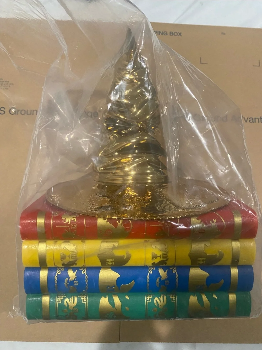 Harry Potter Sorting Hat Popcorn Bucket Gold Theater Exclusive New Mint Rare